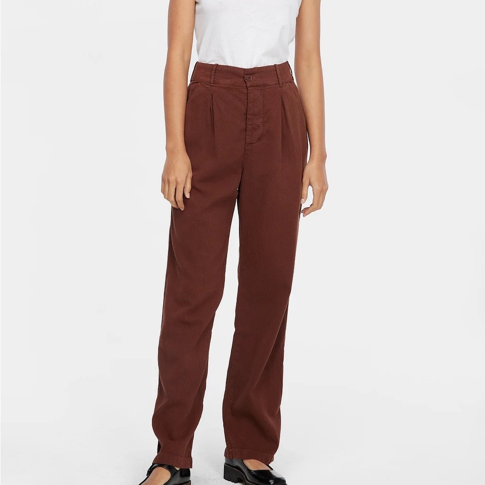 high waist Chocolate Brown Echo Trouser